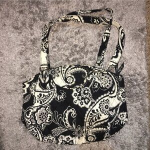 Vera Bradley Glenna Discontinued Print Midnight Paisley shoulder bag Spring 2015
